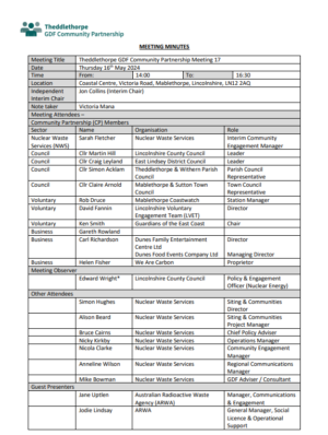 Minutes of CP meeting in May 2024