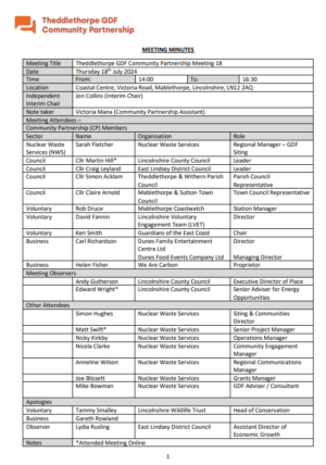 Image of the CP meeting minutes document